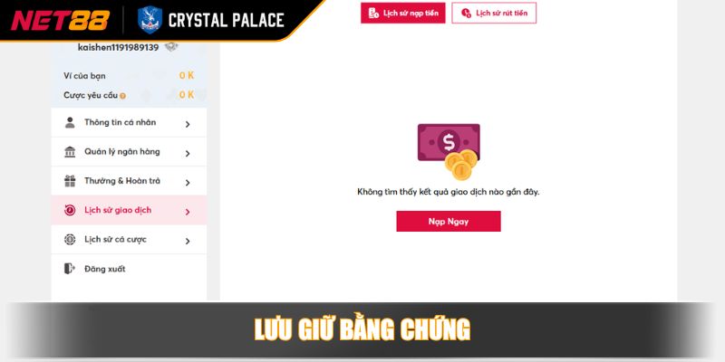 Nạp Tiền NET88 Mở Cánh Cửa Đến Thế Giới Cá Cược Đỉnh Cao 4 Lưu giữ bằng chứng