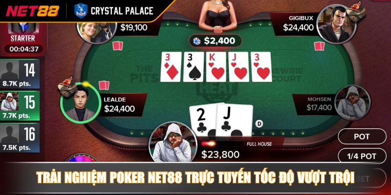 Poker NET88 Bí Quyết Chinh Phục Trí Tuệ Trong Thế Giới Game Bài 4 Trải nghiệm Poker NET88 trực tuyến tốc độ vượt trội